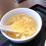 慶和楼 - スープはとろみのある玉子スープ。