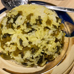 博多串焼 しんべヱ - 高菜ごはん(¥420)