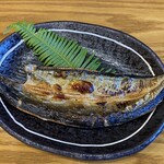 若竹 - 朝食の魚。この日はサンマでした。