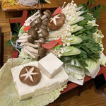 若竹 - 鍋野菜も新鮮でした♪