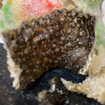 若竹 - クエの皮の天ぷらです！