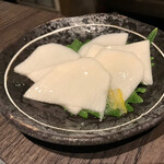 お好み焼き でん - 自家製山芋の漬物