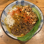 麺屋 さん田 - 平打麺のカレー白湯まぜそば