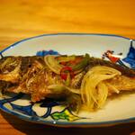 卓 - あじ南蛮漬けその１