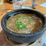 活龍 海老蟹専門 甲殻堂 - 長男の伊勢海老つけ麺のスープ