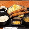 Hamayaki Dainingu Nagoshi - 和師 ＠西葛西 ランチ まるごと海老フライ定食 税込880円 ご飯少な目でお願い