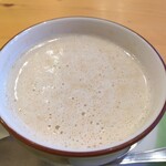 Kafe Enraji - ■日替りランチ(水曜日:クロックムッシュ)
                ・ポルチーニのスープ
                ・サラダ(木苺のドレッシング)
                ・トリュフ香るクロックムッシュ