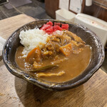 たまい駅前酒場 - 牛筋カレーハーフ