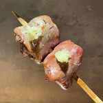 炭焼 おかげさん - 伊勢赤鷄のハツ