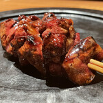 炭焼 おかげさん - 京紅地鶏の肝と背肝ミックス