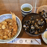 天春 - ランチ天丼と蜆汁