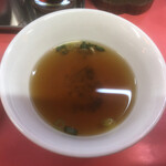 宝来亭 - スープ…少し飲んだ写真(*^◯^*)