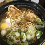 ふじ - 唐揚げ＆生たまごで”親子そば”