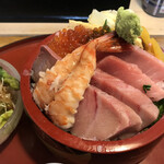 Jimbee Sushi - ランチＢセット（ちらし大盛１００円増し）