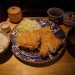 とんかつ七井戸 - 天城軍鶏チキンカツ定食　1800円