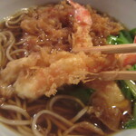 室町 砂場 - 巻き海老の天ぷら