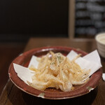 居酒屋はち丸 - 富山湾で捕れた白えびの天ぷらです！