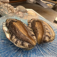 柳川 美熊野 鉄板ステーキ - 蝦夷鮑