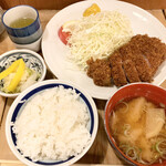 ふく屋 - ロースカツ定食1800円