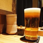 とり茶太郎 - 生ビール