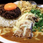 吉田カレー  - Mix ライス大盛 豚＋中華アチャール＋チーズ