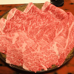 すき焼割烹 日山 - 最初のお肉