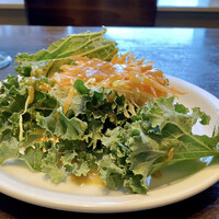 シロッコ - ケールとキャロットのサラダ
                ケールのゴワゴワさが凄い！！
                ドレッシングが美味しい♪