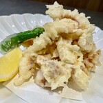 Salted squid tempura