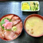 十八番 - 天然ぶり漬け丼。¥850。
