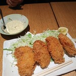 Torifune - 牡蠣フライに見えますが、レンコン豚肉巻きなんですよ