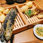 天ぷら食堂KITSUNE - ナスでかい！