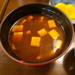 元祖 釜めし春 - セットの味噌汁