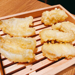 天ぷら食堂KITSUNE - キスと鶏天