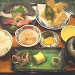Funato Ichiba Tottotto - 刺身＆テンプラ定食