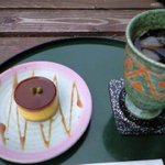 カフェ あうる - ランチのデザート（かぼちゃプリン）