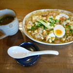 風遊斎 - 皿すば　ピリ辛豆腐（大盛）