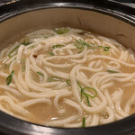 多満喜 - 鍋のしめはおうどん