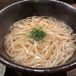 天びん棒 - 稲庭うどん（温）ネギだけでリクエスト）