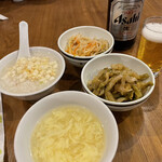 唐苑 - 食べ放題のお粥、玉子プースー、搾菜、ナムル