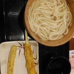 Marugame Seimen - 釜揚げうどん並＆ごぼう天＆細竹天