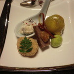 ホテル　九重 - 前菜：静岡そだち燻製、鱈子旨煮等