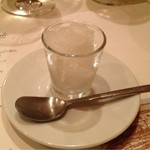 トラットリア・アルベロ - ミントと檸檬のグラニテ