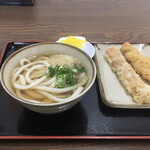 Mentsuu dou - かけうどん、あげもの、おにぎり