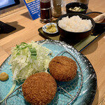 味処てっ平 - チーズメンチカツ定食