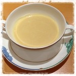 九曜杏 - ポタージュスープ…ここのが熊本で一番追おいしいと思う♪