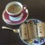 京のおせん処　田丸弥 - 田丸弥の「献上菓、白川路胡麻丹」は、本格的に淹れたコーヒー(特に ブラジル系)にも良く合います。