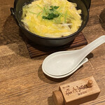 Takenami - 白魚　黄韮　三つ葉の卵とじ
