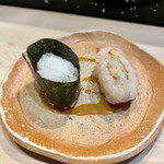金寿司 - 甘えびとえびみその塩辛
