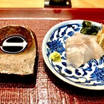 青空 - 松川鰈のお造り　鮃にも劣らない歯応えと微かな甘みが堪りません