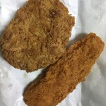 鳥一 - メンチカツとイカフライ